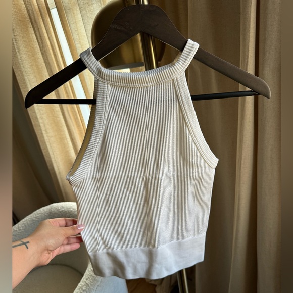 Free People Tops - NWOT Intimately Free People White Ribbed Halter Neck Top | XS - S